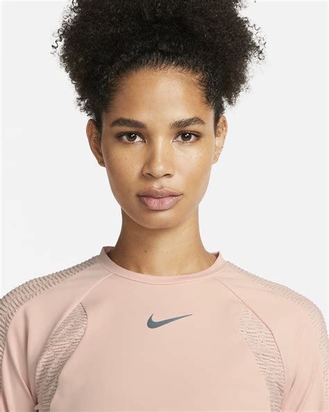 nike langarm-laufoberteil mit verkürztem schnitt für damen|Langarm.